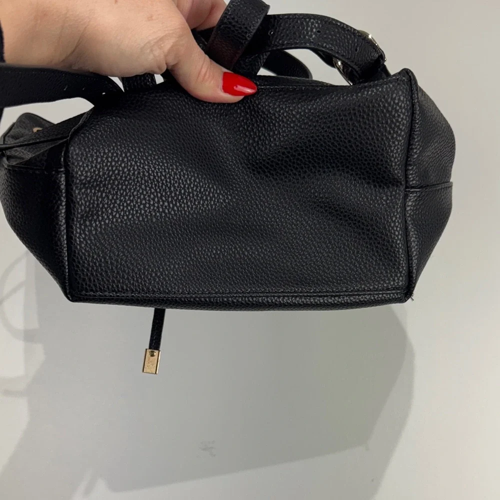 Forever 21 Black Backpack with Gold Accents
